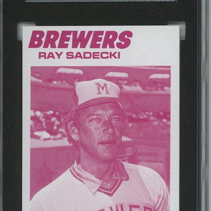 1977 Topps #26 Ray Sadecki 9 card progressive proof. 56a