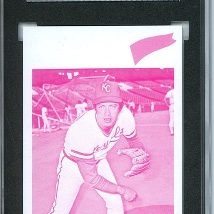 1977 Topps #171 Ken Sanders 9 card progressive proof. 34a