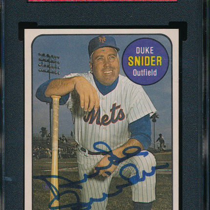 1986 Sports Designs Baseball #20 Duke Snider Autographed SGC Authentic p02915