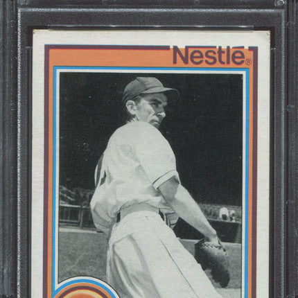 1987 Topps Nestle #10 Carl Hubbell  Autographed PSA/DNA p00217