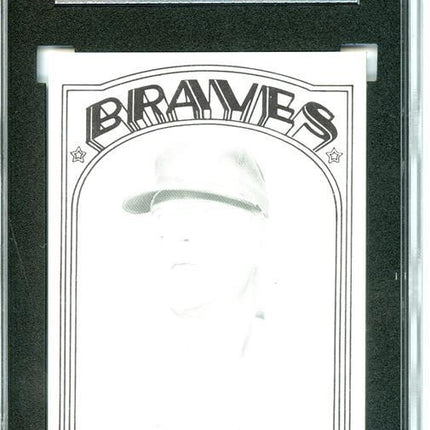 1972 Topps #484 Lum Harris 7 card progressive proof. 27a