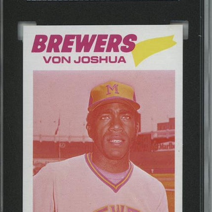 1977 Topps #651 Von Joshua 9 card progressive proof. 58a