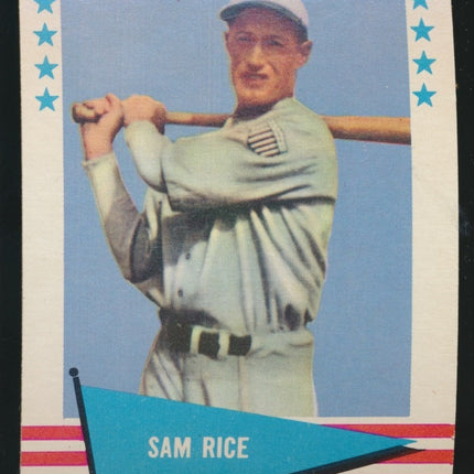 1961 Fleer Baseball Greats #70 Sam Rice NMMT c03815