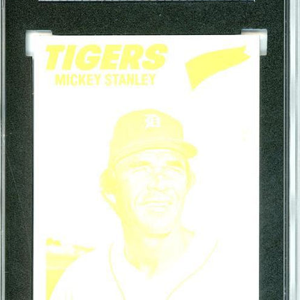 1977 Topps #533 Mickey Stanley 9 card progressive proof. 10a