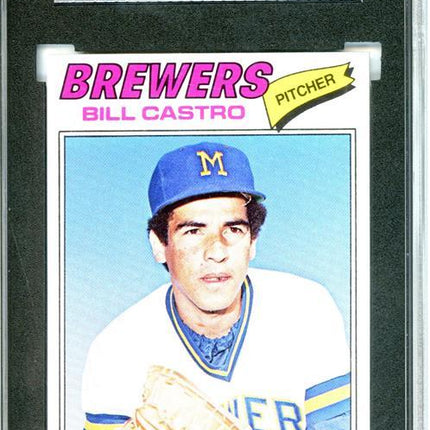 1977 Topps #528 Bill Castro 9 card progressive proof. 4a