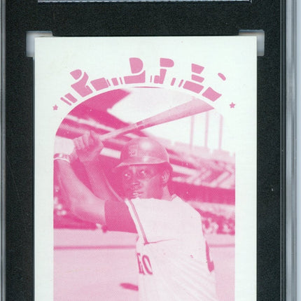 1972 Topps #431 Clarence Gaston 7 card progressive proof. 8a