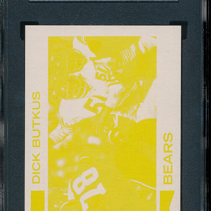 1973 Topps FB 8 Card Progressive Proof #300 Dick Butkus 73TFB08