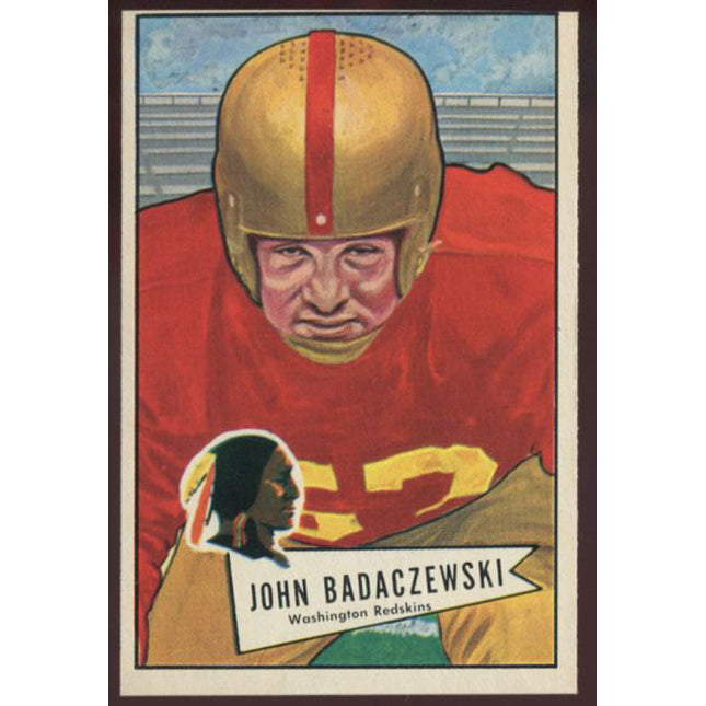 1952 Bowman Large Football #112 John Badaczewski NMMT oc c00841