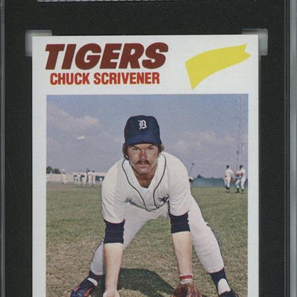 1977 Topps #173 Chuck Scrivener 9 card progressive proof. 41a