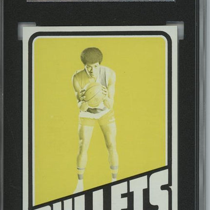 1972 Topps #21 Wes Unseld 9 card progressive proof. 13a