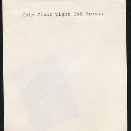 1970's Chip Glass Topps Final Transparency (1) Browns w/envelope tp00059