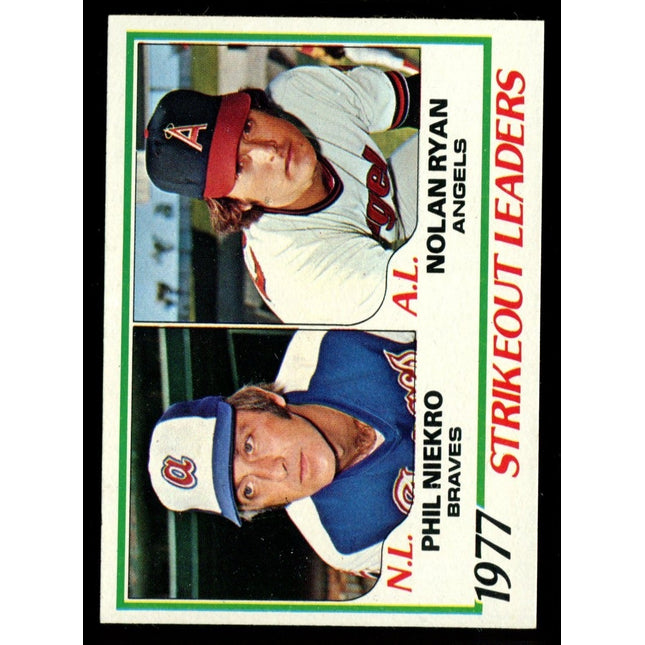 1978 Topps Baseball #206 Strikeout Leaders Ryan NMMT c03070