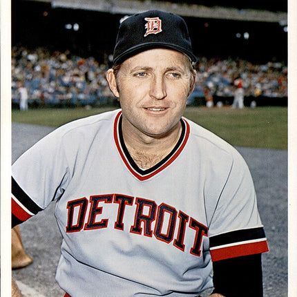 1973 Detroit Tigers Team Issued Woody Fryman 7" x 8 5/8" Color photo c06160
