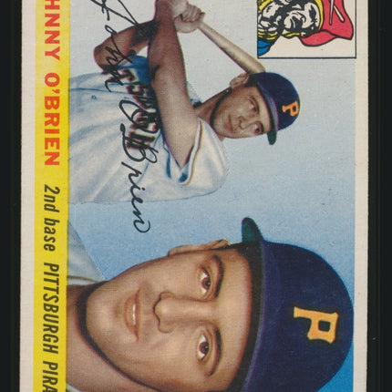 1955 Topps Baseball #135 Johnny O'Brien (Ex+) c04985