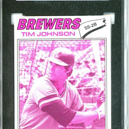 1977 Topps #406 Tim Johnson 9 card progressive proof. 22a