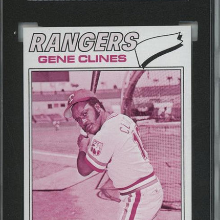 1977 Topps #237 Gene Clines 9 card progressive proof. 45a