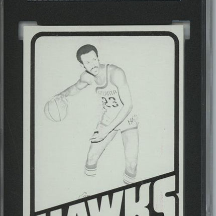 1972 Topps #130 Lou Hudson 9 card progressive proof. 6a