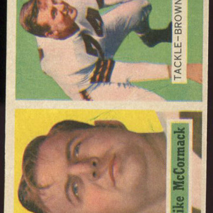 1957 Topps Football #3 Mike McCormack NMMT c00256
