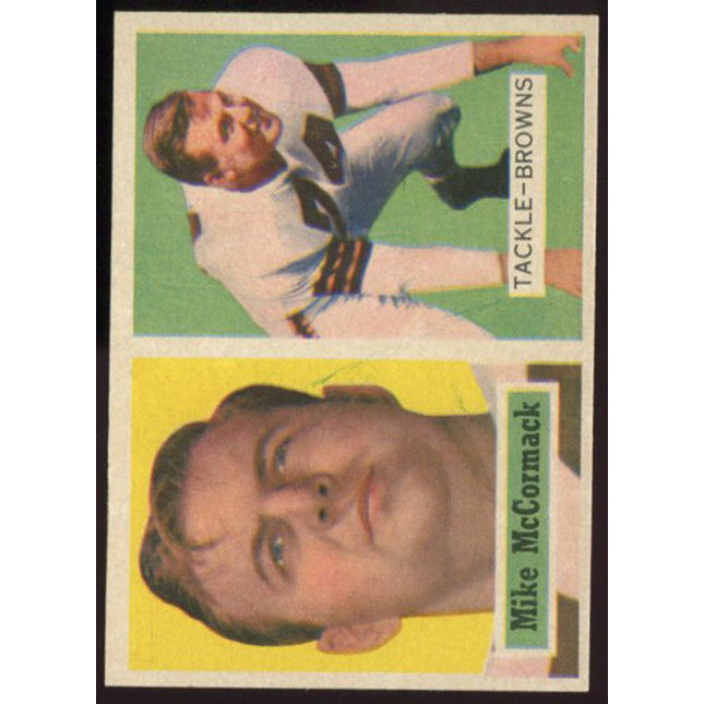 1957 Topps Football #3 Mike McCormack NMMT c00256