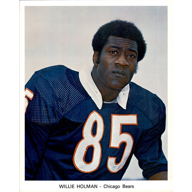 1973 Chicago Bears Team Issued Willie Holman 7" x 8 5/8" Color photo c06165
