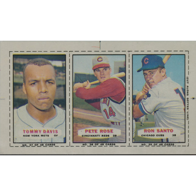 1967 Bazooka Panel #37-39 Acetate Proof Set of 4. T.Davis, Rose, Santo