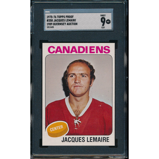 1975/76 Topps Hockey #258 Jacques Lemaire 11 Card Progressive Proof 75THC06