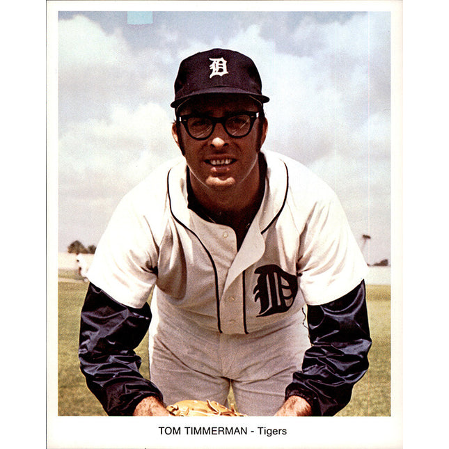 1973 Detroit Tigers Team Issued Tom Timmerman 7" x 8 5/8" Color photo c06158