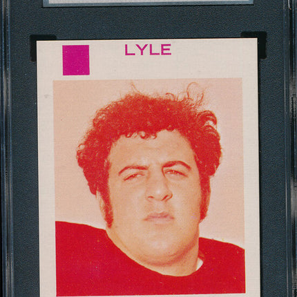 1973 Topps FB 8 Card Progressive Proof #312 Lyle Alzado 73TFB12