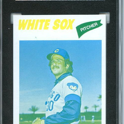 1977 Topps #17 Steve Stone 9 card progressive proof. image variation 24a