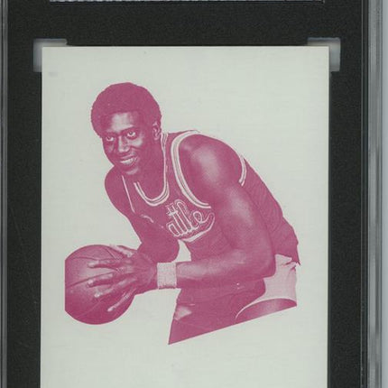 1972 Topps #10 Spencer Haywood 9 card progressive proof. 12a