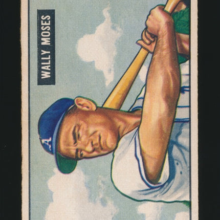 1951 Bowman Baseball #261 Wally Moses (Ex) c05184
