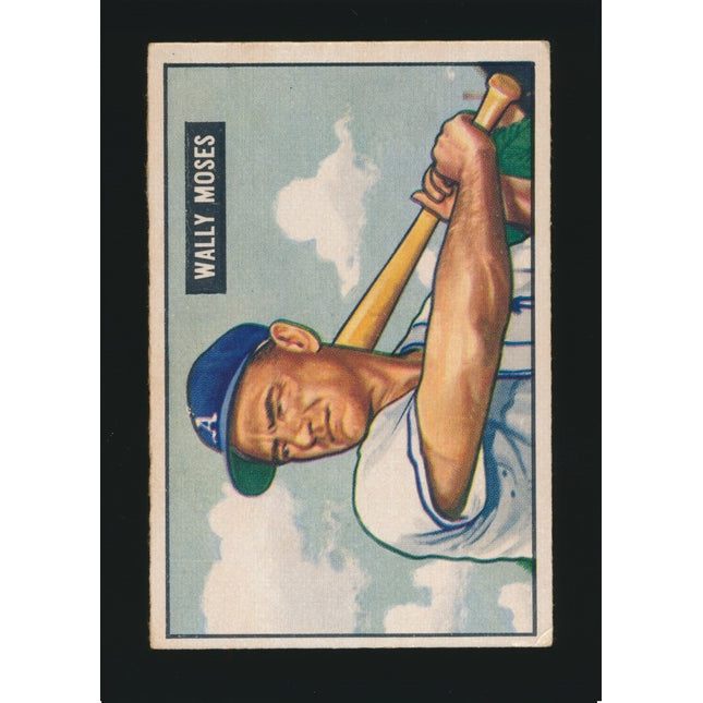 1951 Bowman Baseball #261 Wally Moses (Ex) c05184