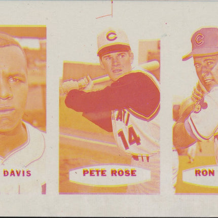 1967 Bazooka Panel #37-39 Acetate Proof Set of 4. T.Davis, Rose, Santo
