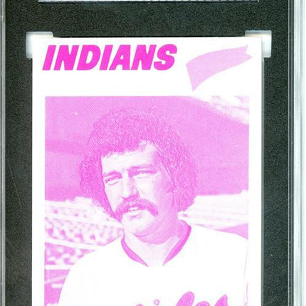 1977 Topps #33 Wayne Garland 9 card progressive proof. un-issued image. 15a
