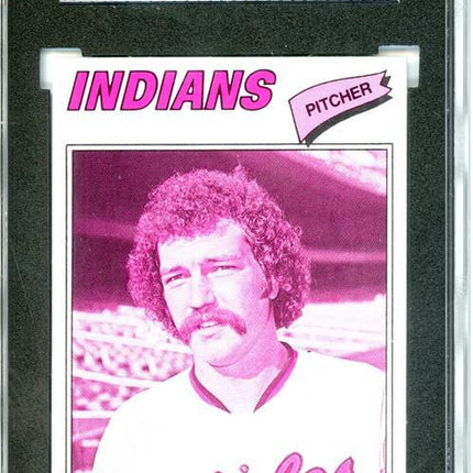 1977 Topps #33 Wayne Garland 9 card progressive proof. un-issued image. 15a