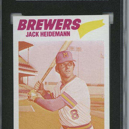 1977 Topps #553 Jack Heidmann 9 card progressive proof. 49a