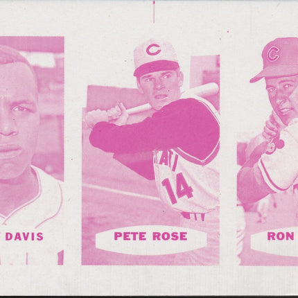 1967 Bazooka Panel #37-39 Acetate Proof Set of 4. T.Davis, Rose, Santo