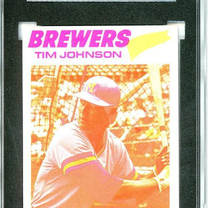 1977 Topps #406 Tim Johnson 9 card progressive proof. 22a