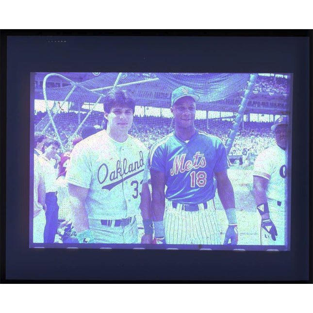 1991 Topps Stadium Baseball Strawberry & Canseco Unused Negative t0024
