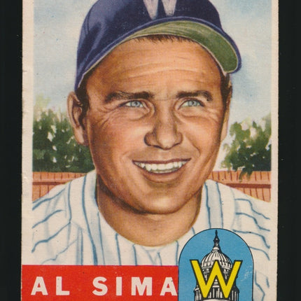 1953 Topps Baseball #241 Al Sima (Vg) c05228
