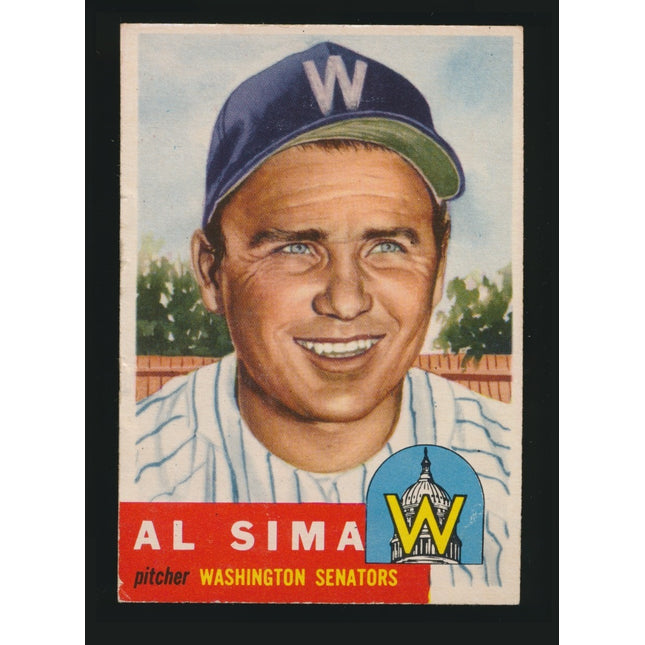 1953 Topps Baseball #241 Al Sima (Vg) c05228