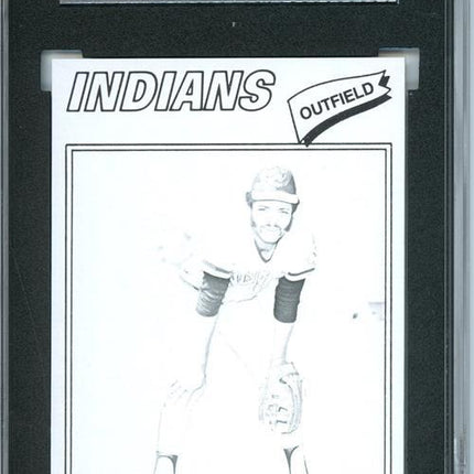 1977 Topps #168 Charlie Spikes 9 card progressive proof. 37a