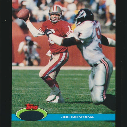 1991 Stadium Club Football Oversized Proof #327 Joe Montana (Nrmt/Mt) c05114