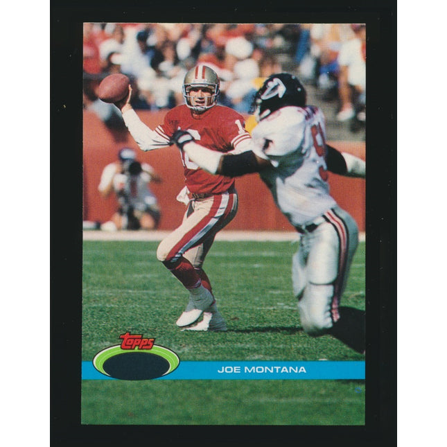 1991 Stadium Club Football Oversized Proof #327 Joe Montana (Nrmt/Mt) c05114