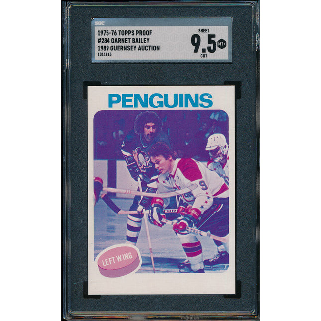 1975/76 Topps Hockey #284 Garnett "Ace" Bailey 11 Card Progressive Proof 75THC10