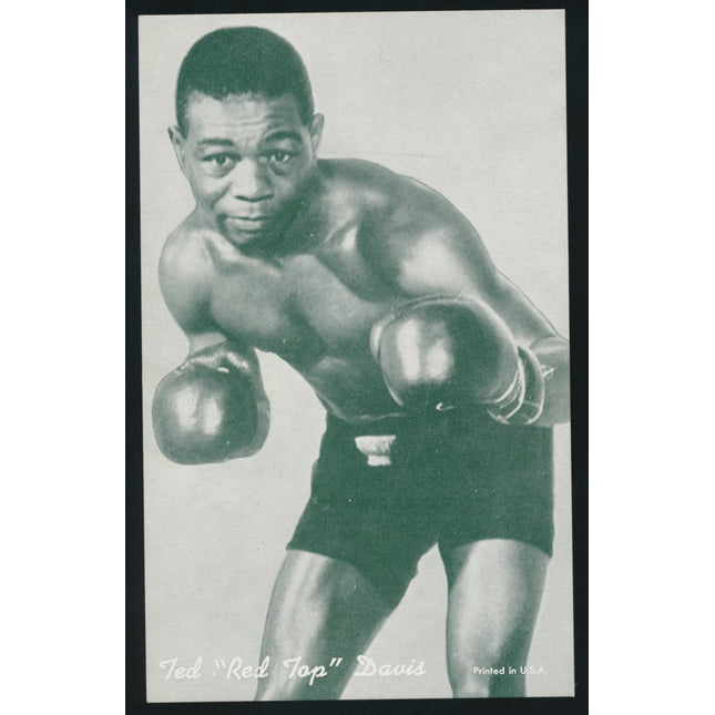 1947-1966 Boxing Exhibit Ted "Red Top" Davis NRMT c03611