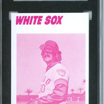 1977 Topps #17 Steve Stone 9 card progressive proof. image variation 24a