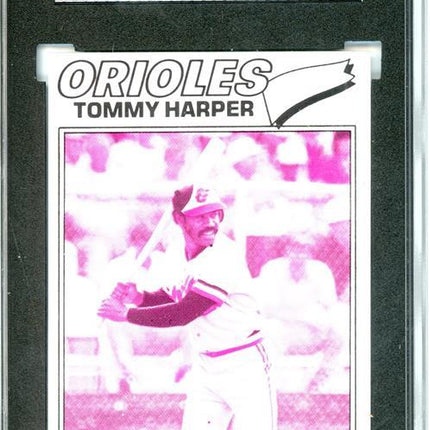 1977 Topps #414 Tommy Harper 9 card progressive proof. 23a