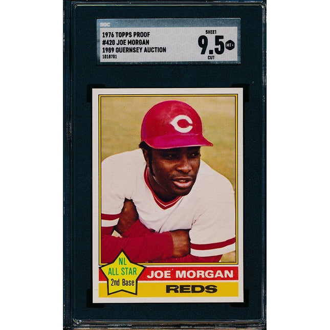 1976 Topps #420 Joe Morgan Progressive Proof set of 10 SGC Graded 76TBB63