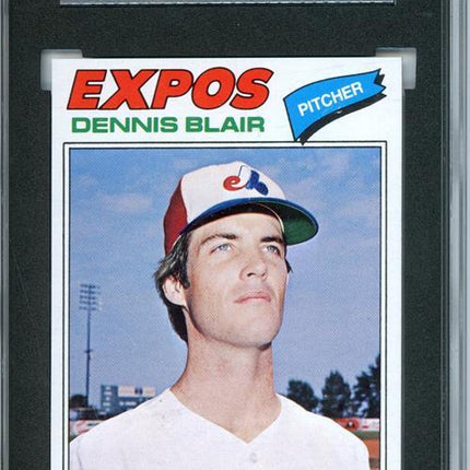 1977 Topps #593 Dennis Blair 9 card progressive proof. 35a